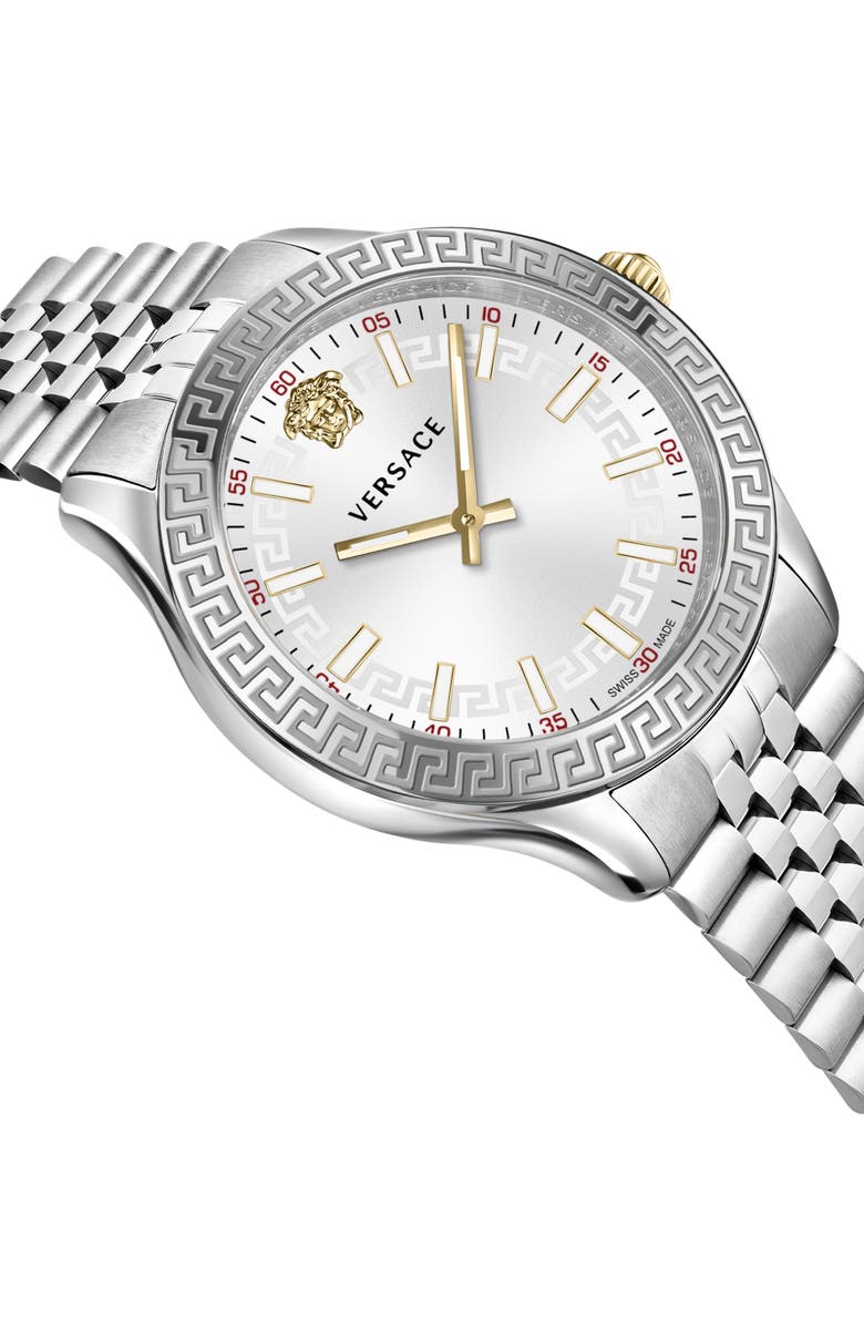 Versace Hellenyium Bracelet Watch, 36mm, Alternate, color, Two Tone