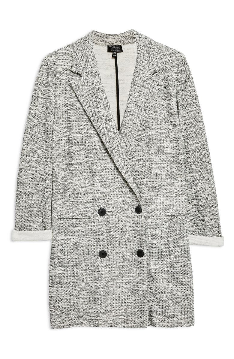 Topshop Sam Double Breasted Coat, Alternate, color, 