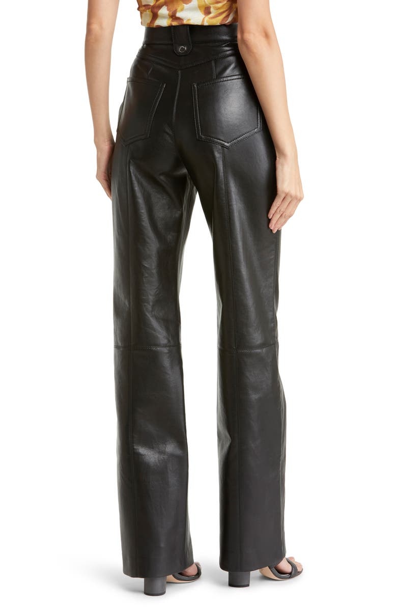 Nanushka Zelda Regenerated Leather Pants, Alternate, color, 