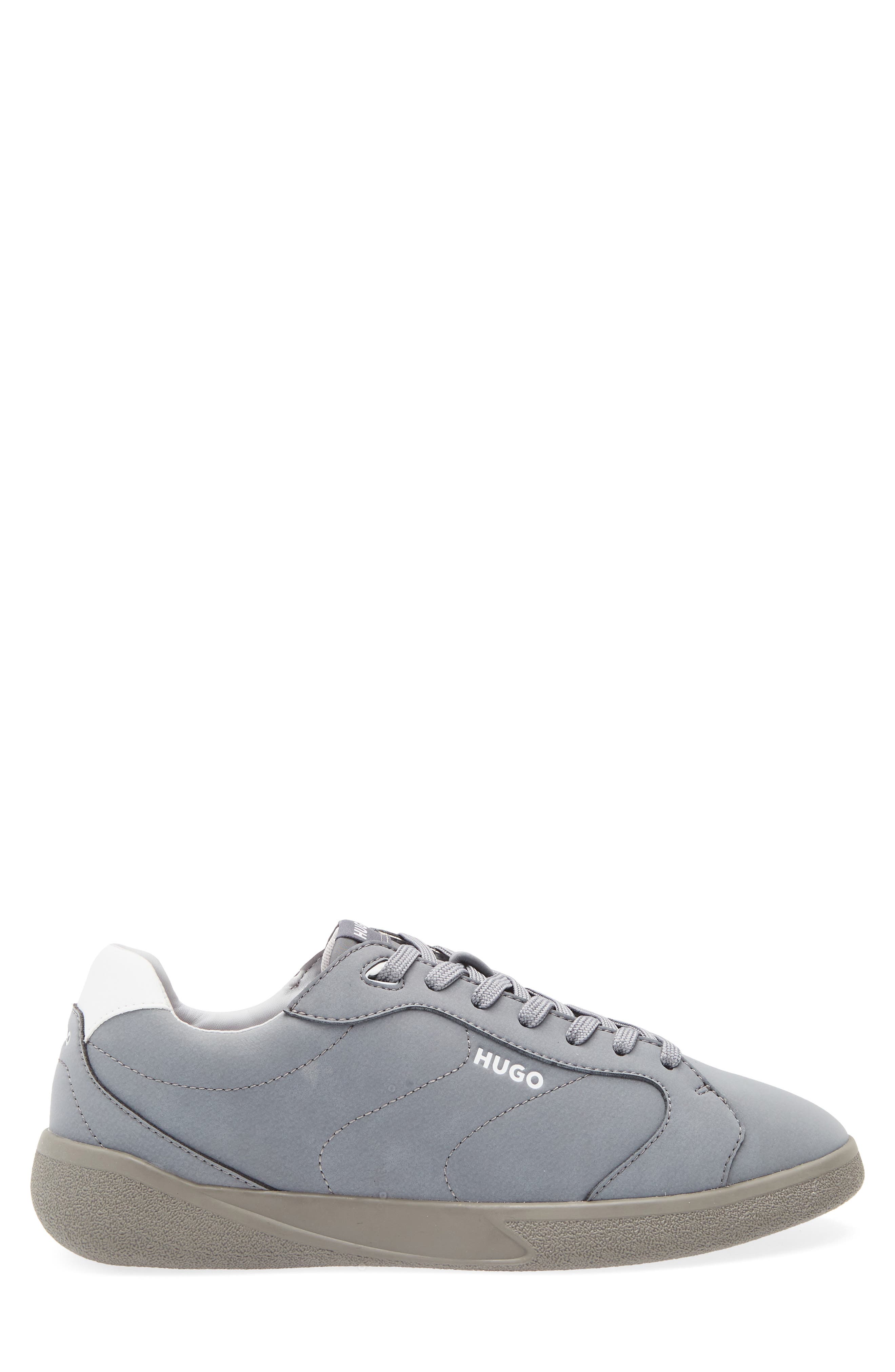 BOSS Riven Tennis Sneaker, Alternate, color, Medium Grey