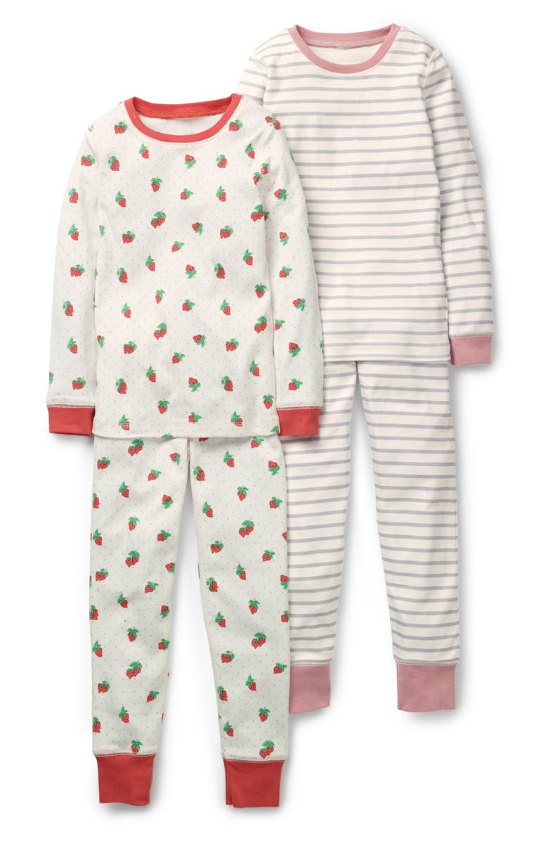 Mini Boden 2-Pack Fitted Two-Piece Pajamas, Main, color,
