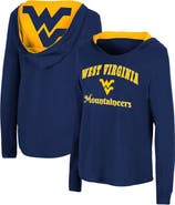 COLOSSEUM Women's Colosseum Navy West Virginia Mountaineers Catalina Hoodie Long Sleeve T-Shirt