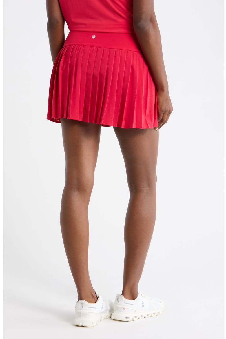 Lightstreme Crosscourt Pleated Active Skort, Alternate, color, SPICY RED