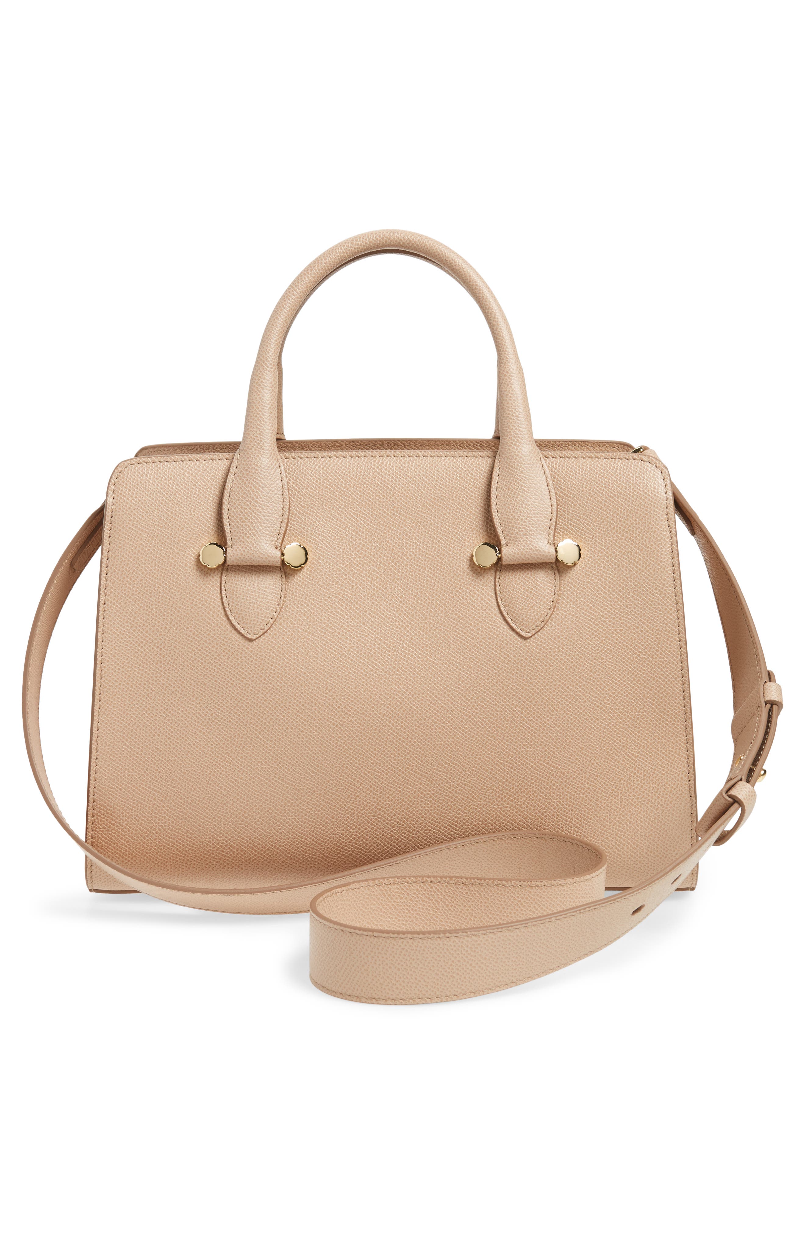 FERRAGAMO Salvatore Ferragamo Small Today Leather Satchel, Alternate, color, 