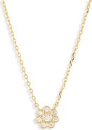Electric Picks Daisy Cubic Zirconia Pendant Necklace