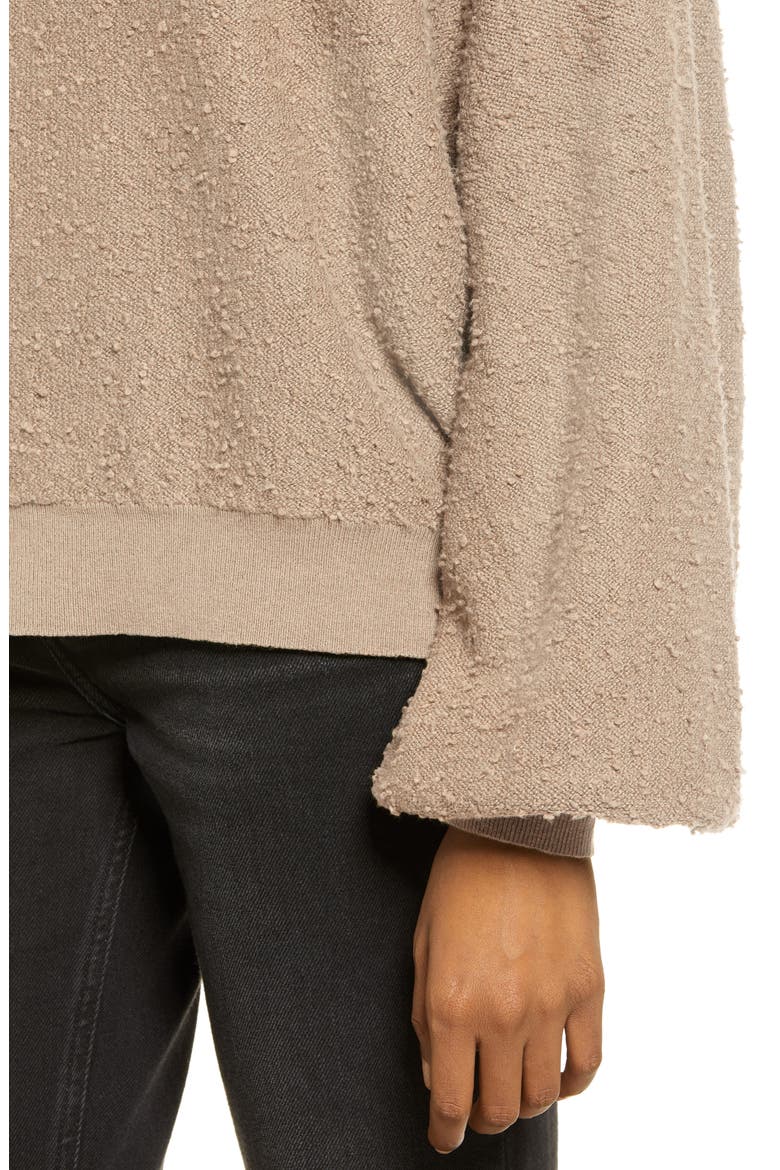 Found My Friend Bouclé Pullover, Alternate, color, FRENCH GREY