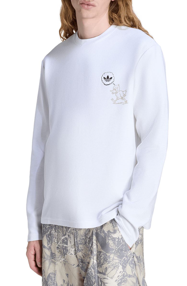 adidas Waffle Graphic T-Shirt, Main, color, White/ /