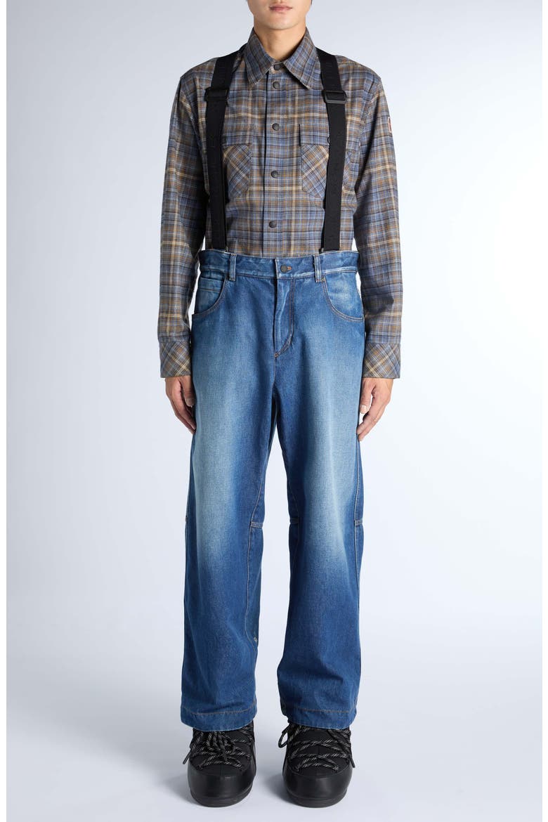 Plaid Cotton Overshirt, Alternate, color, BLUE PLAID