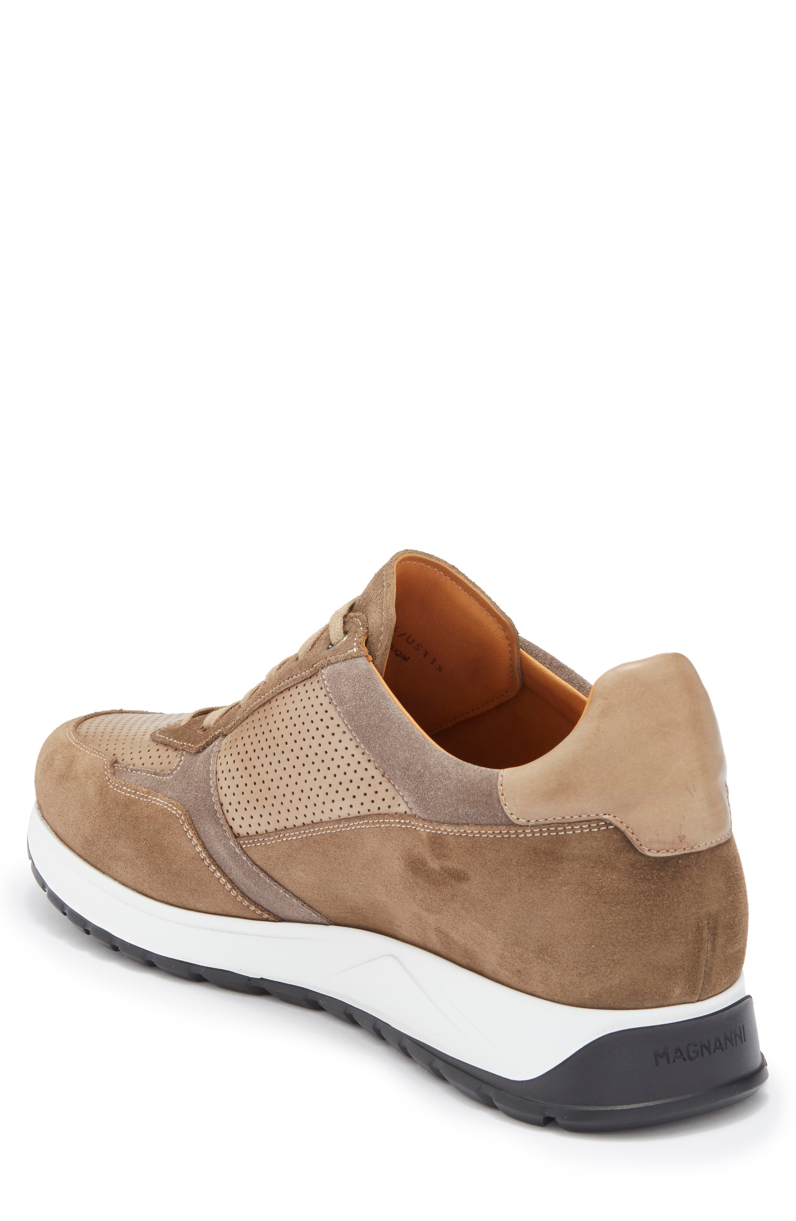 Magnanni Fado Perforated Sneaker, Alternate, color, Torba