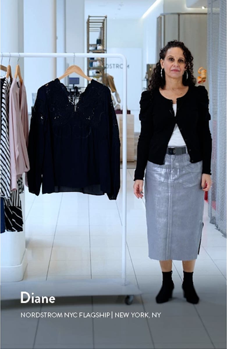 Noa Tie Back Blouson Sleeve Top, sales video thumbnail
