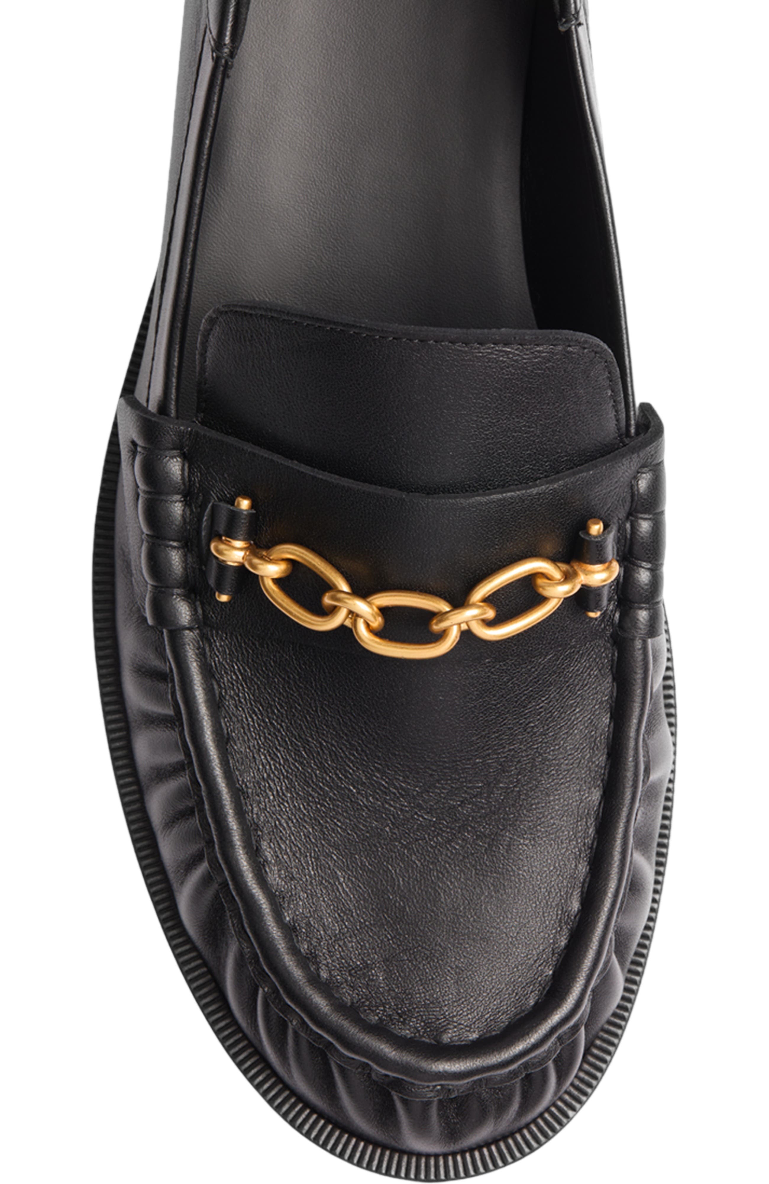 Sync smooth leather loafers, Alternate, color, black