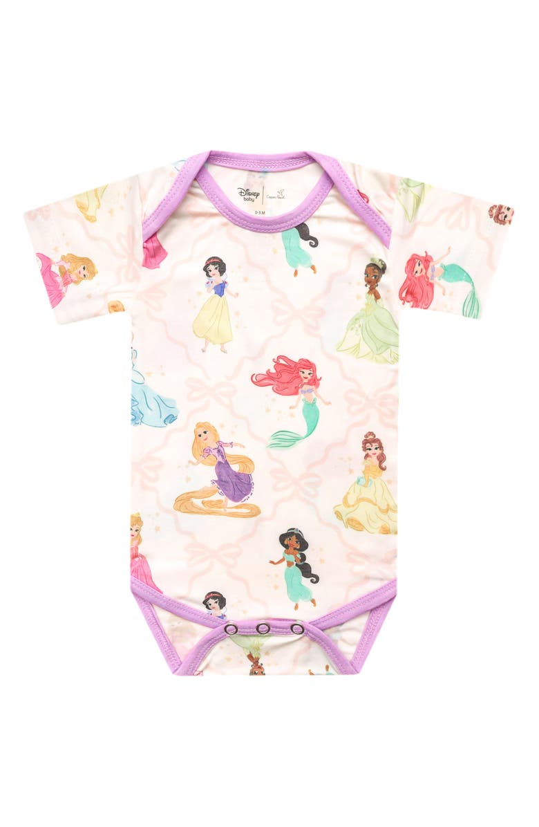Copper Pearl Disney Princess Print Bodysuit, Main, color, Disney Princess