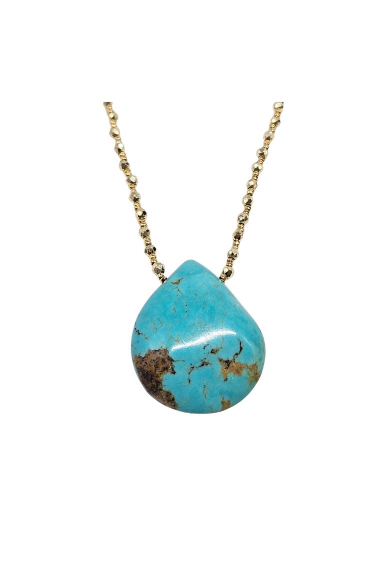 Turquoise Pendant Necklace, Main, color, turquoise