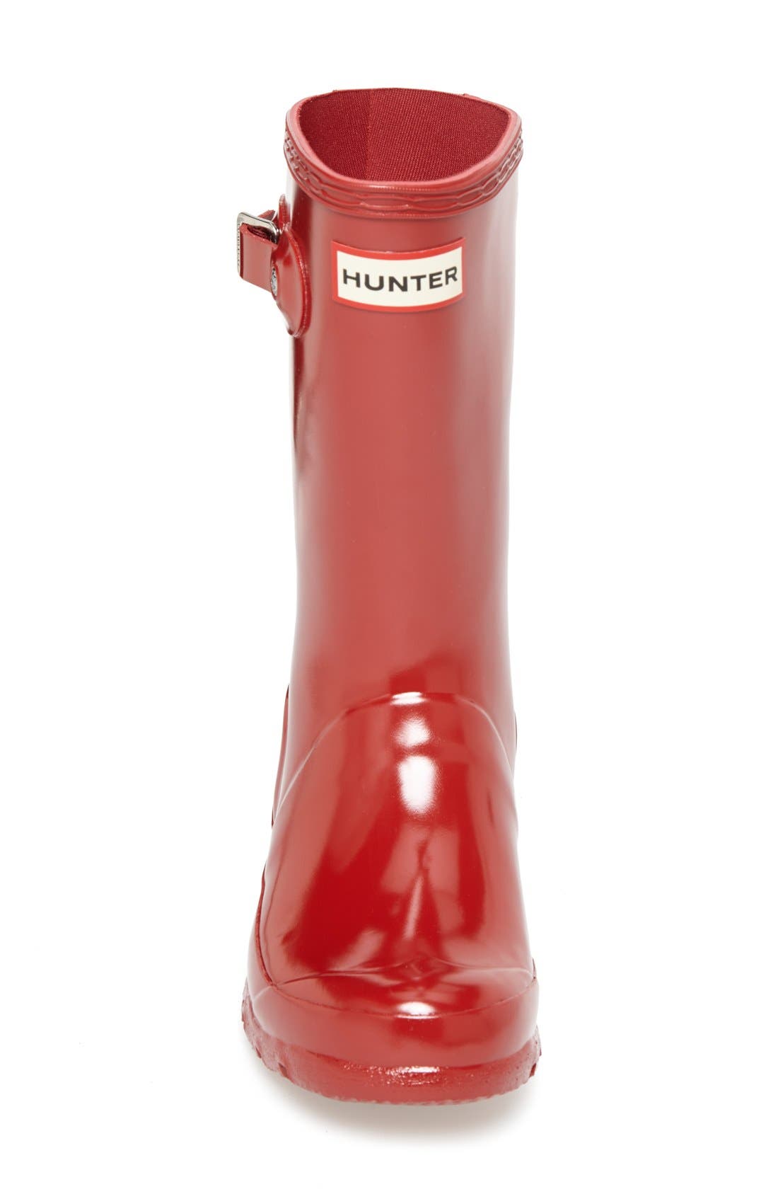 Hunter Kids' Original Gloss Waterproof Rain Boot, Alternate, color, Military Red