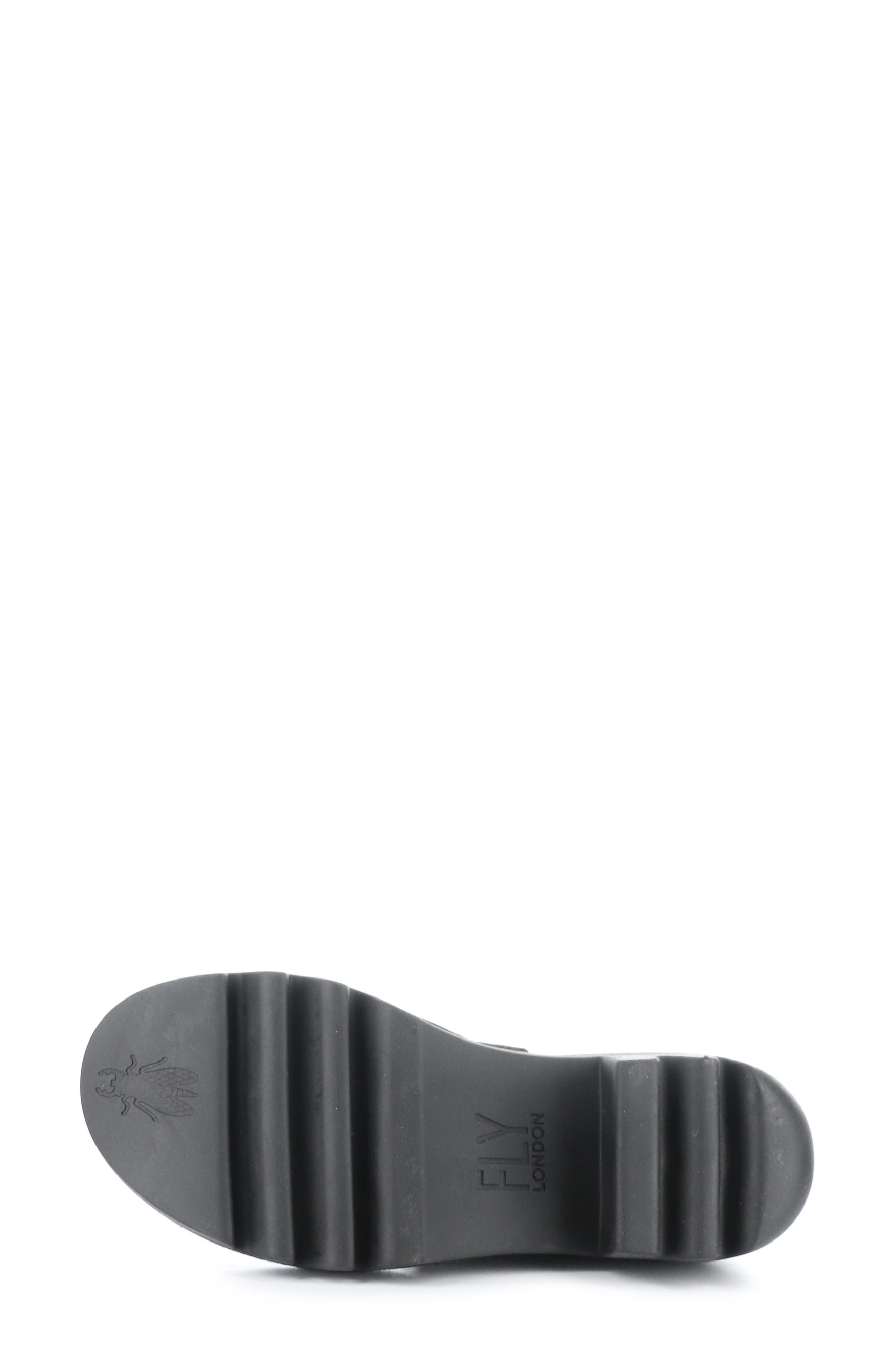 Fly London Trig Platform Chelsea Boot, Alternate, color, Black Oil Suede