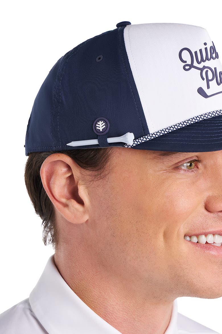 Ð Birdie Breeze Performance Golf Rope Cap with Protection, UPF 50+ Sun Protection, Alternate, color, Navy/White Stripe