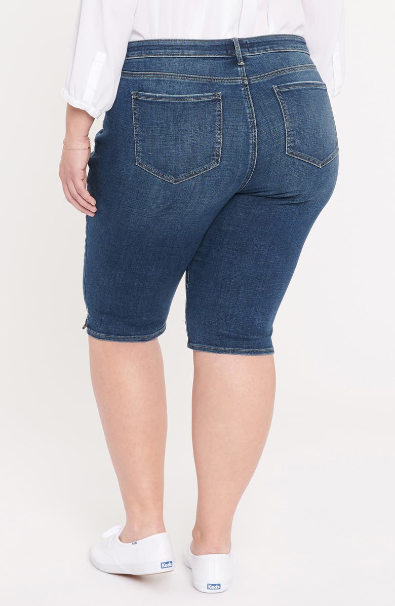 NYDJ Side Slit Denim Bermuda Shorts, Alternate, color, 