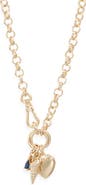 Nordstrom Round Link Chain Charm Necklace