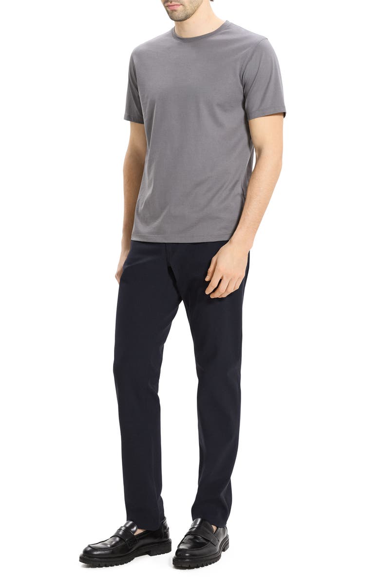 Theory Precise Cotton T-Shirt, Alternate, color, Carbon - Bax