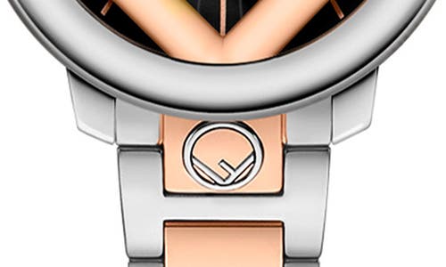 Fendi Run Away Two-tone Swiss Quartz Bracelet Watch, 36mm