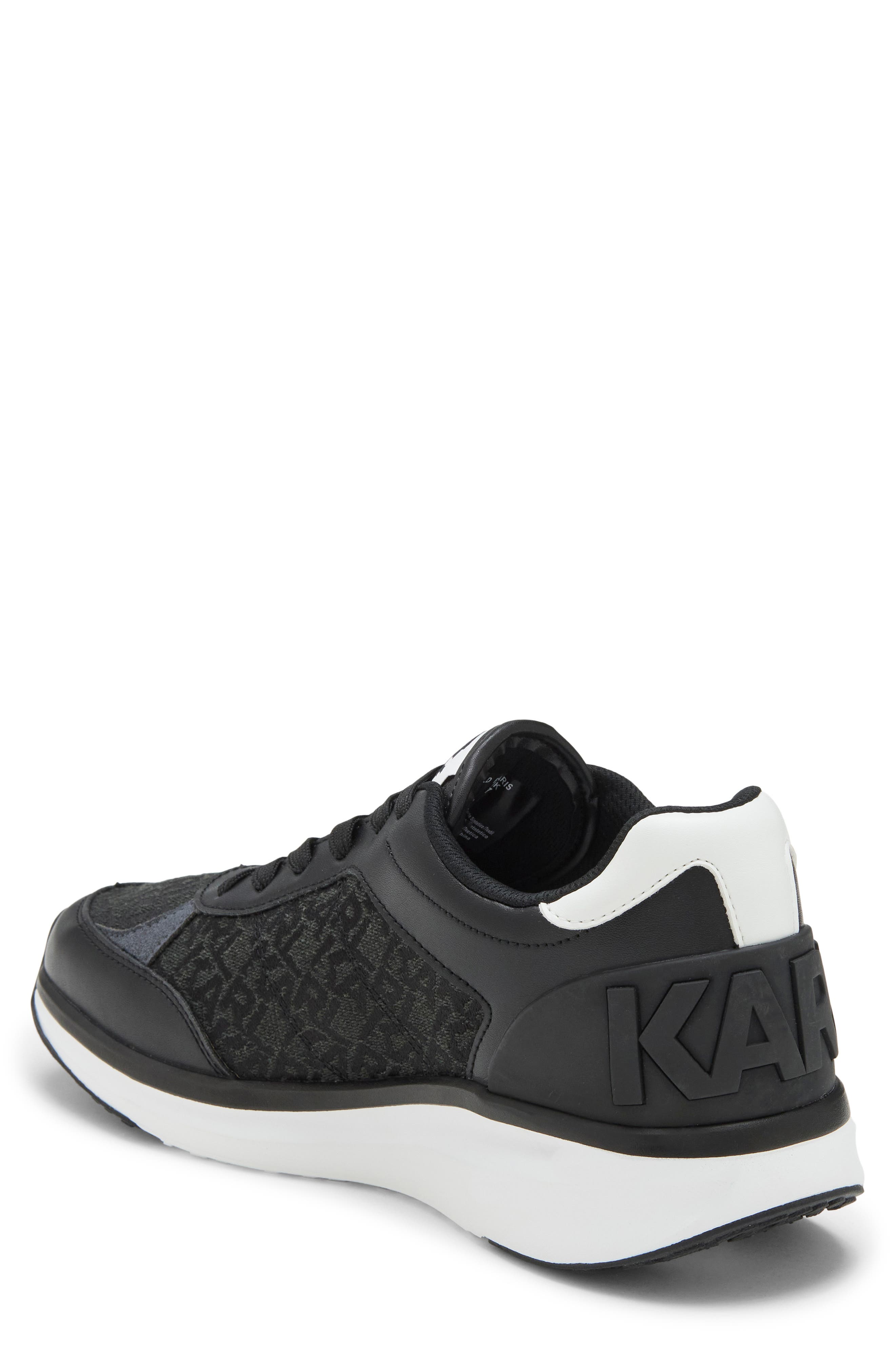 Gerald Lace Up Sneaker, Alternate, color, BLACK