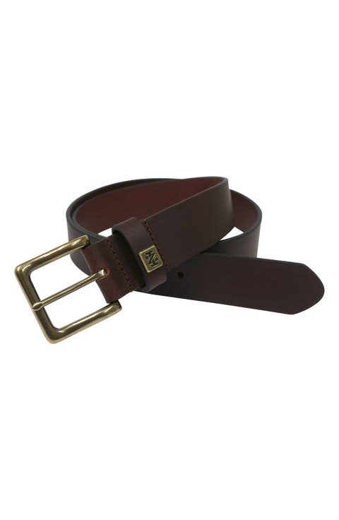 Cut Edge Leather Belt