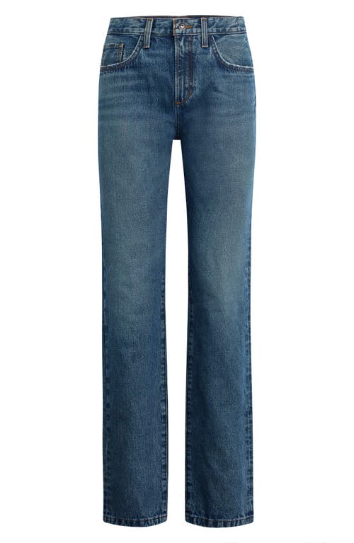 Favorite Daughter The Mikaela Low Rise Slim Straight Leg Jeans In Blue