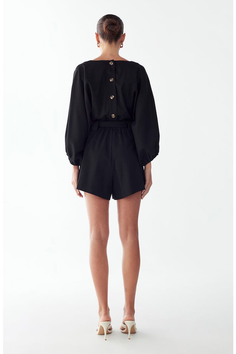 Maya Romper, Alternate, color, Black