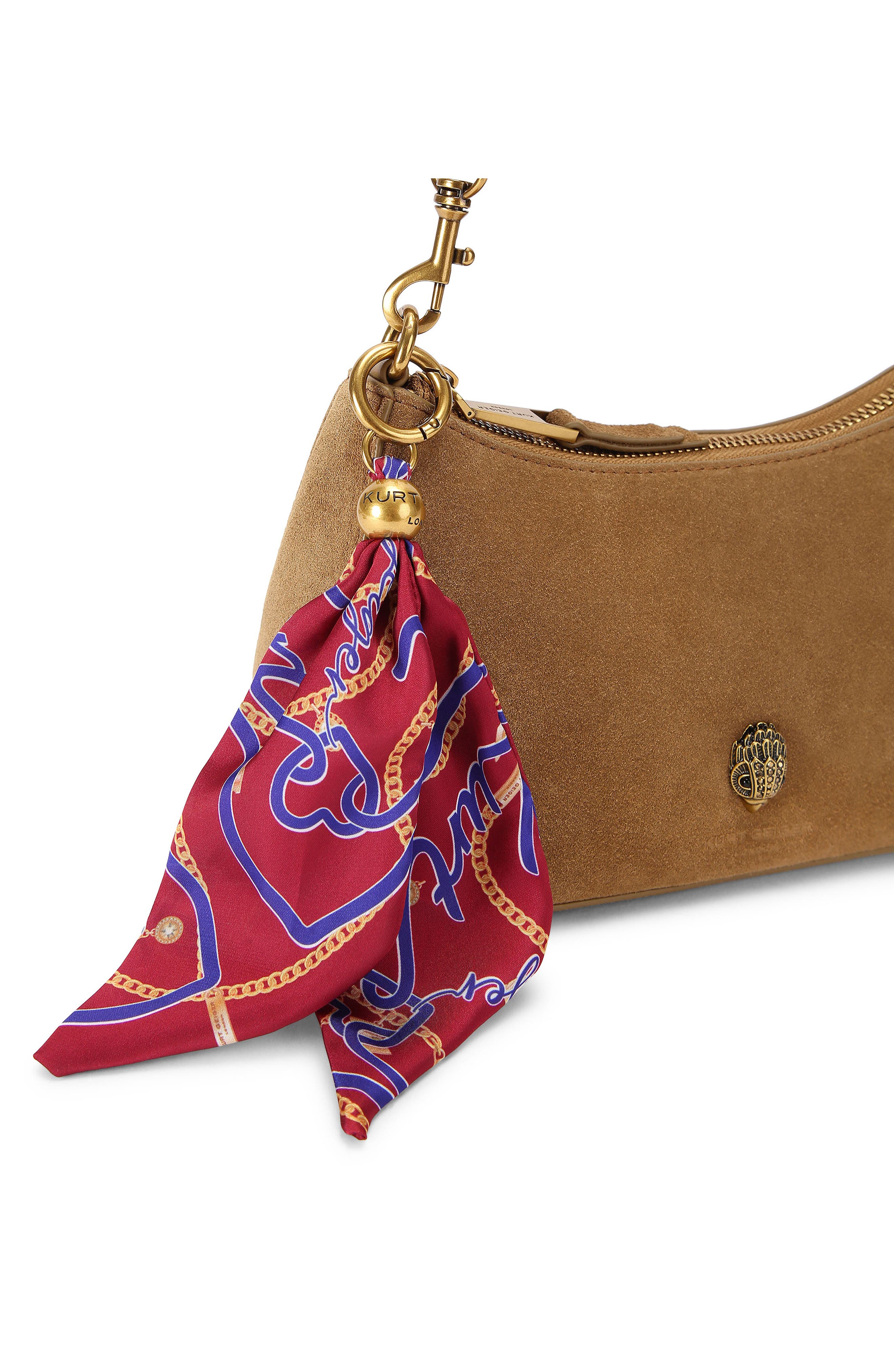 Kurt Geiger London Sloane Suede Hobo Crossbody Bag, Alternate, color, 