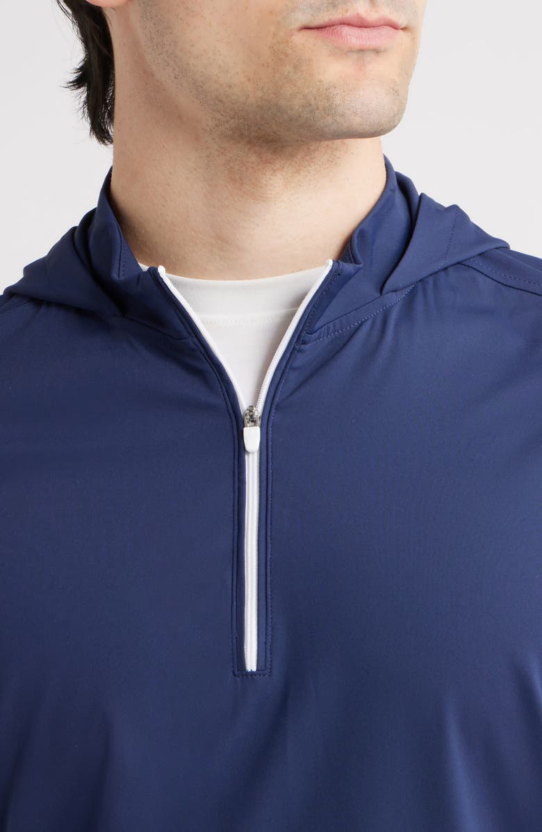 johnnie-O Robby Performance Quarter Zip Hoodie, Alternate, color, Navy