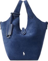 Polo Ralph Lauren Small Polo Play Suede Crossbody Tote