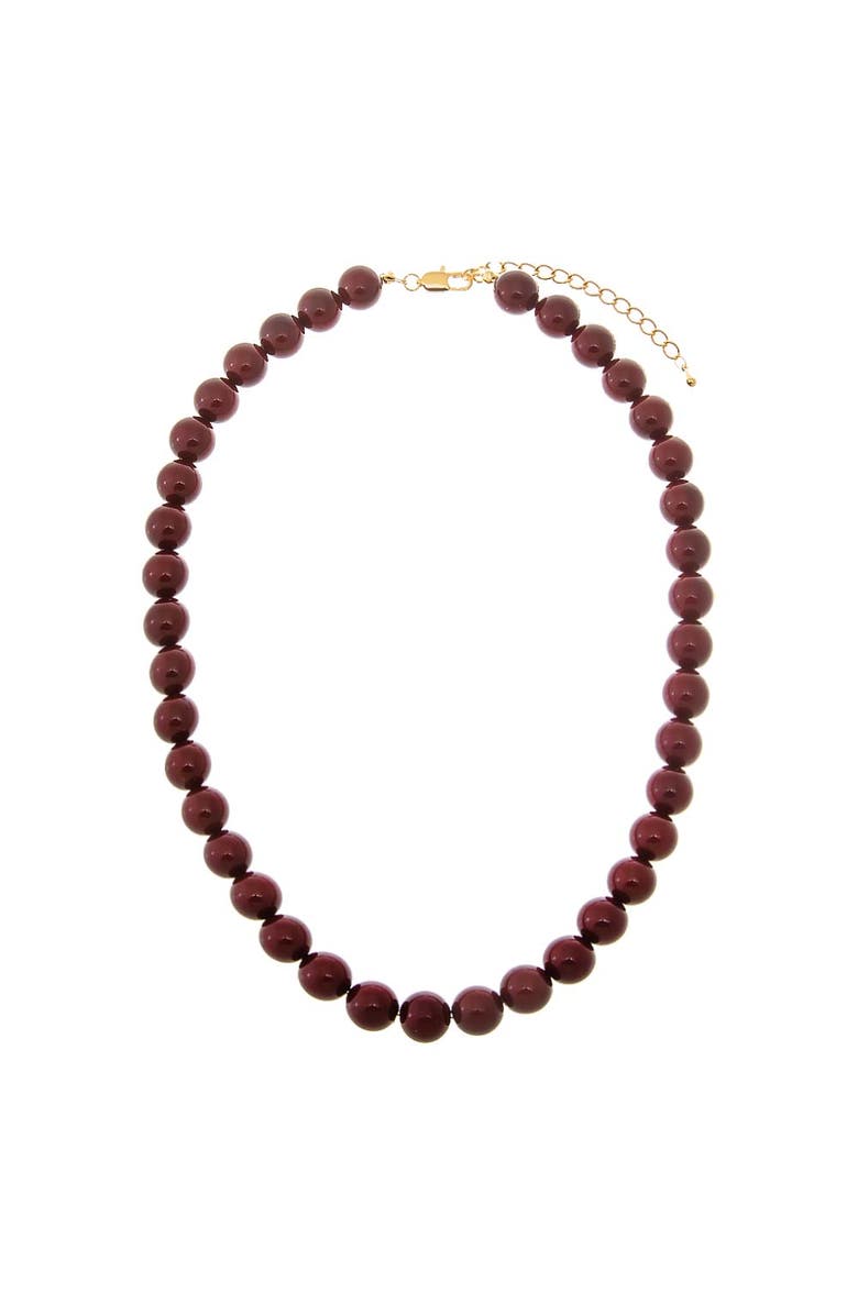 BY ADINA EDEN Bold Burgundy Bead Necklace, Alternate, color, 