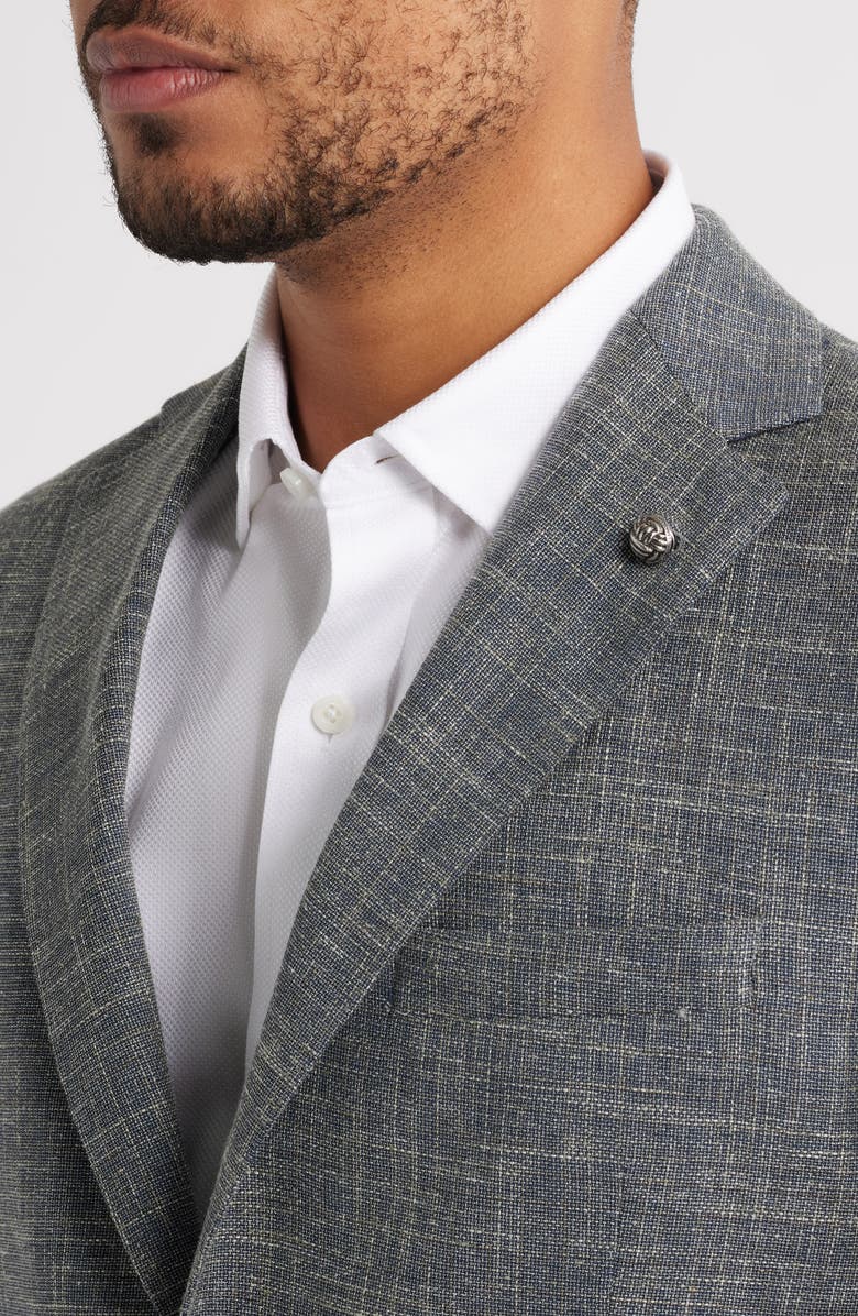 Jack Victor Midland Plain Weave Sport Coat, Alternate, color, Olive
