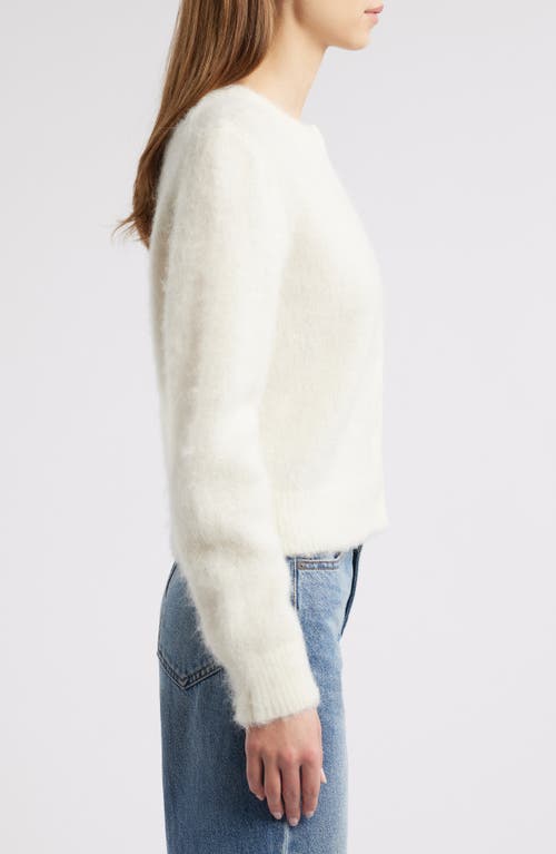 Shop Doen Dôen Lilliette Alpaca & Wool Blend Cardigan In Sea Salt