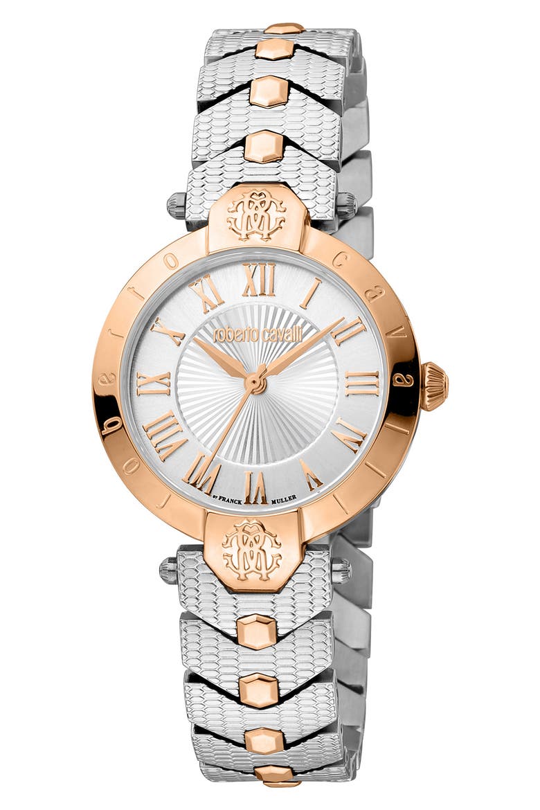 Swiss Quartz Two-Tone Bracelet Watch, 30mm, Main, color, TWO TONE