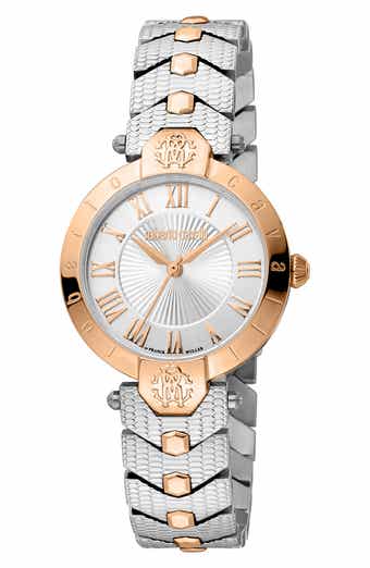 Roberto Cavalli by Franck Muller Swiss Quartz Two-Tone Bracelet Watch, 30mm