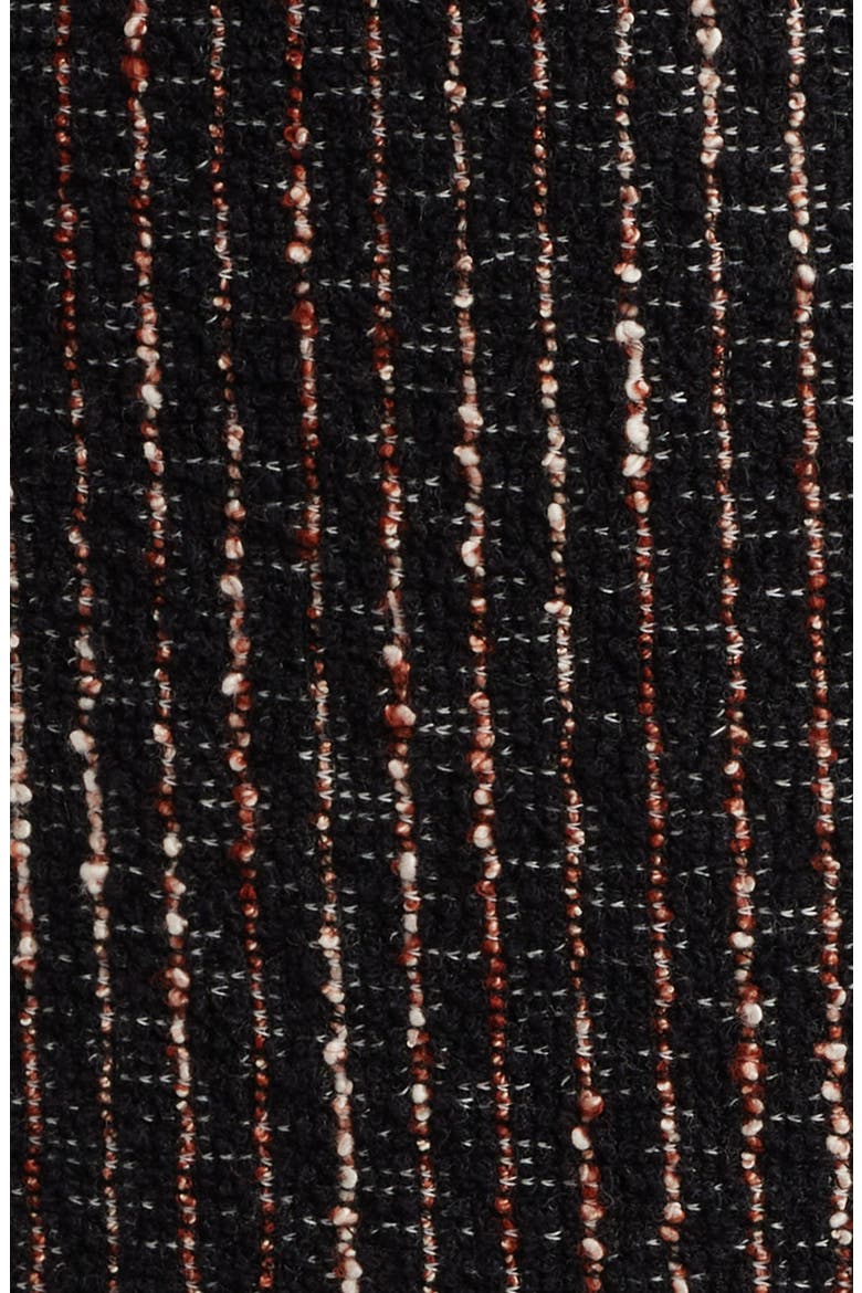 Datana Sleeveless Stripe Tweed Fit & Flare Dress, Alternate, color, OPEN MISC