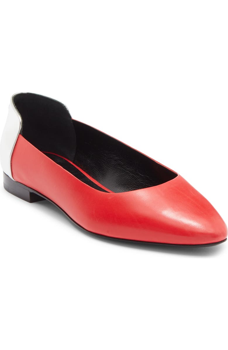Longchamp Ballet Flat, Main, color, Red Kiss