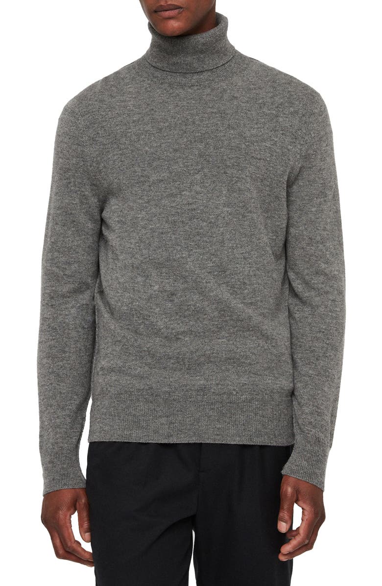 AllSaints Nova Slim Fit Turtleneck Sweater, Main, color, 