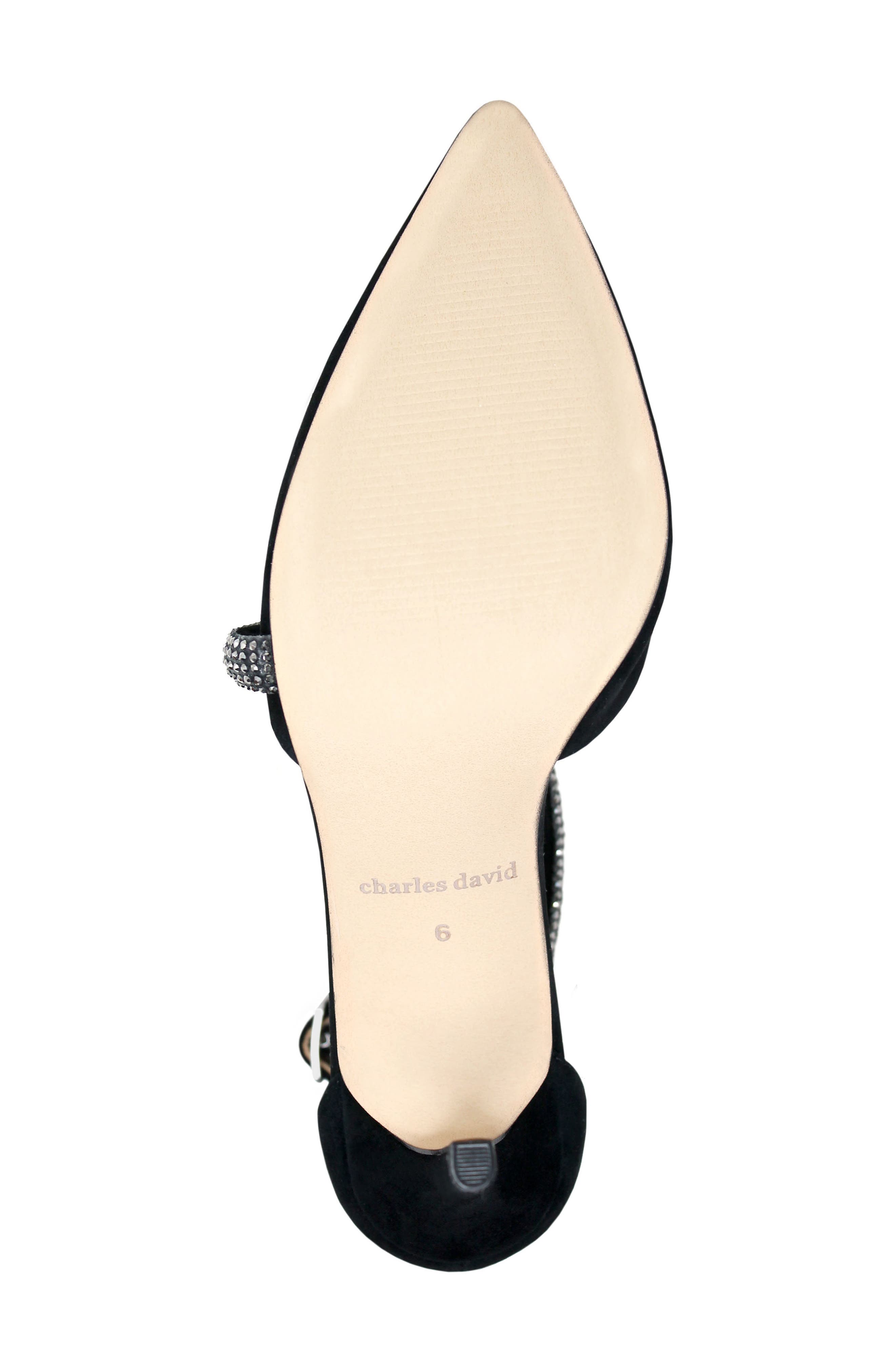 Charles David Adorn Ankle Strap Pointed Toe Pump, Alternate, color, 