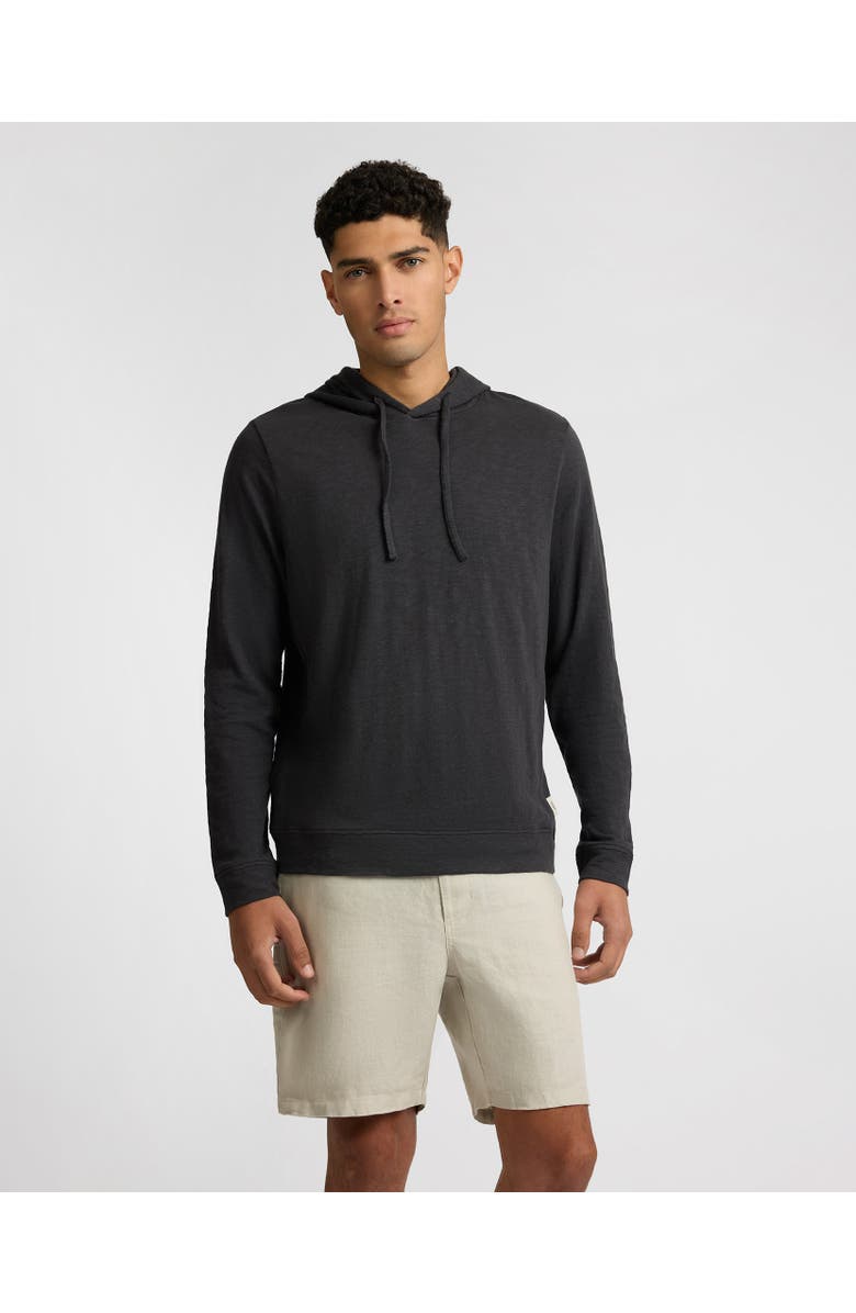 Onia Heavyweight Slub Hoodie, Main, color, Noir