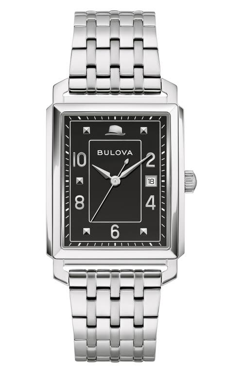 Bulova Bracelet Watch, 39mm X 39mm In Silverone