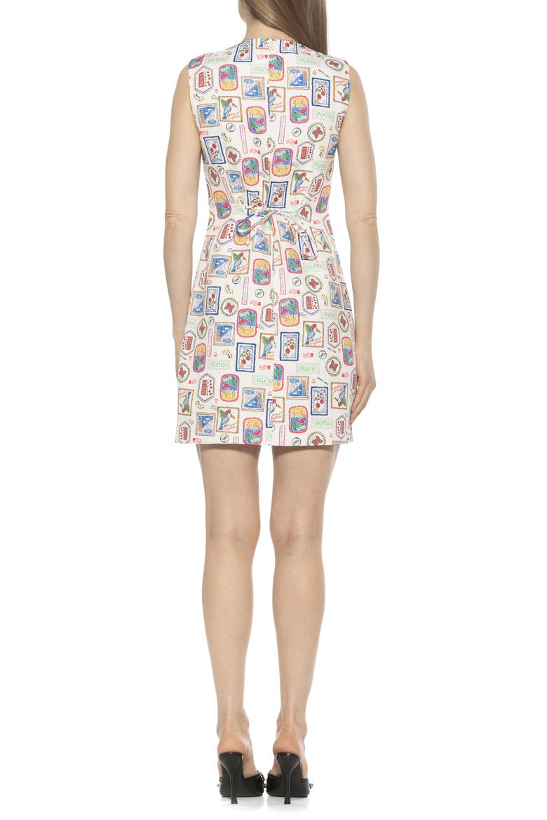 Bridgette Vest Sheath Dress, Alternate, color, IVORY POSTCARD