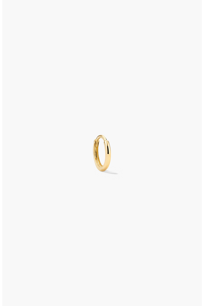 Mini Single Hoop Earring, Main, color, 10K Yellow Gold