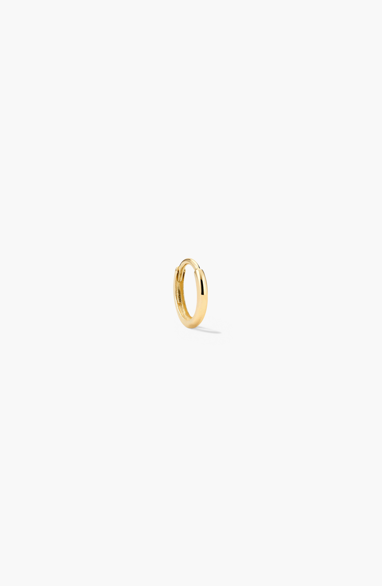 MEJURI Mini Single Hoop Earring, Main, color, 10K Yellow Gold
