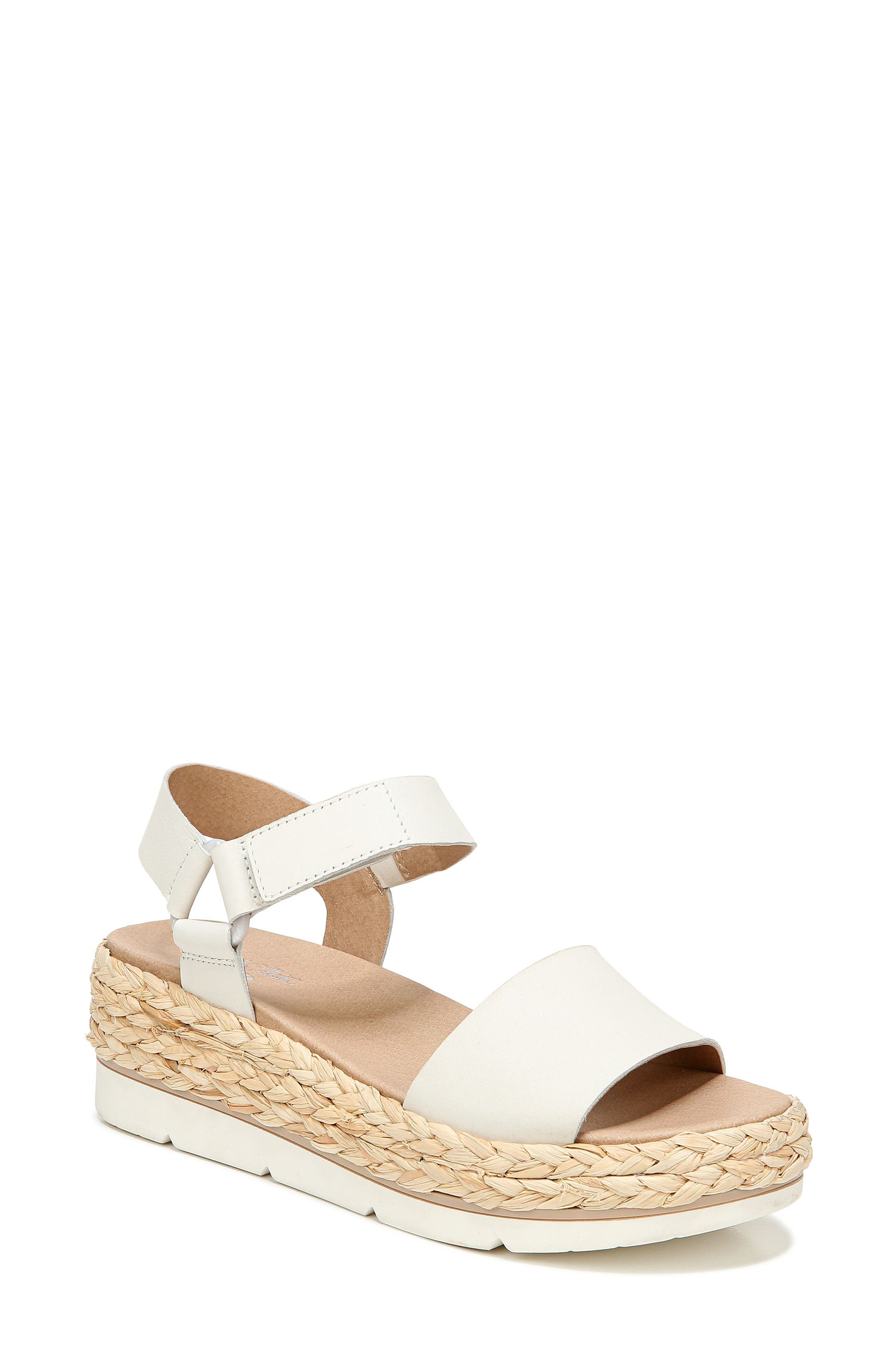 Other Side Quarter Strap Platform Sandal, Main, color, TOFU LEATHER