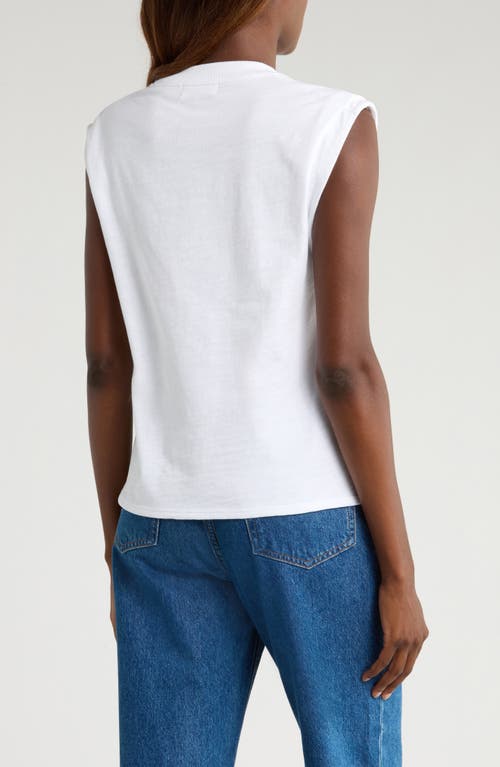 Nation Ltd Marina Cotton Muscle T-shirt In White