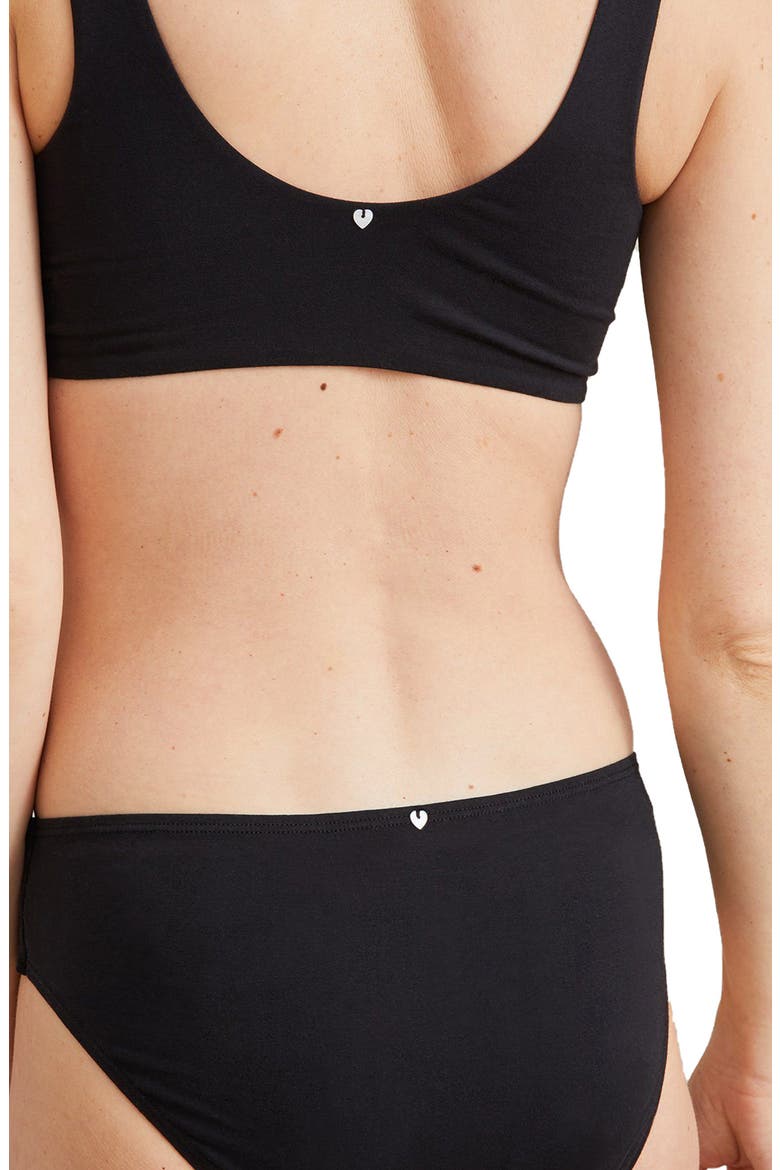 The Skin to Skin Wireless Nursing Bralette, Alternate, color, BLACK