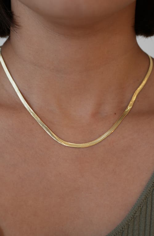 Argento Vivo Sterling Silver Reverse Herringbone Chain Necklace