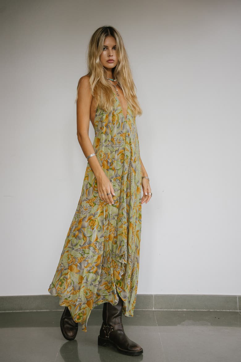 Classic Silk Dress Lynn, Alternate, color, Mint & Grey